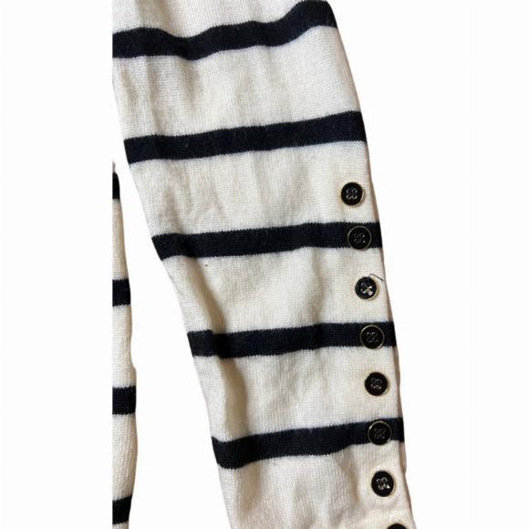 J. McLaughlin Italian Merino Wool Striped Sweater Size XL - Picture 3 of 5